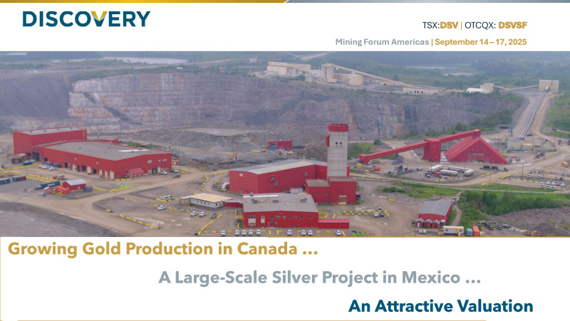 Creciente producción de oro en Canadá… Un proyecto de plata a gran escala en México… Una valuación atractiva